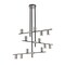 Z-Lite Calumet 12 Light Chandelier, Mate Black + Polished Nickel 814-12MB-PN - alternate 5